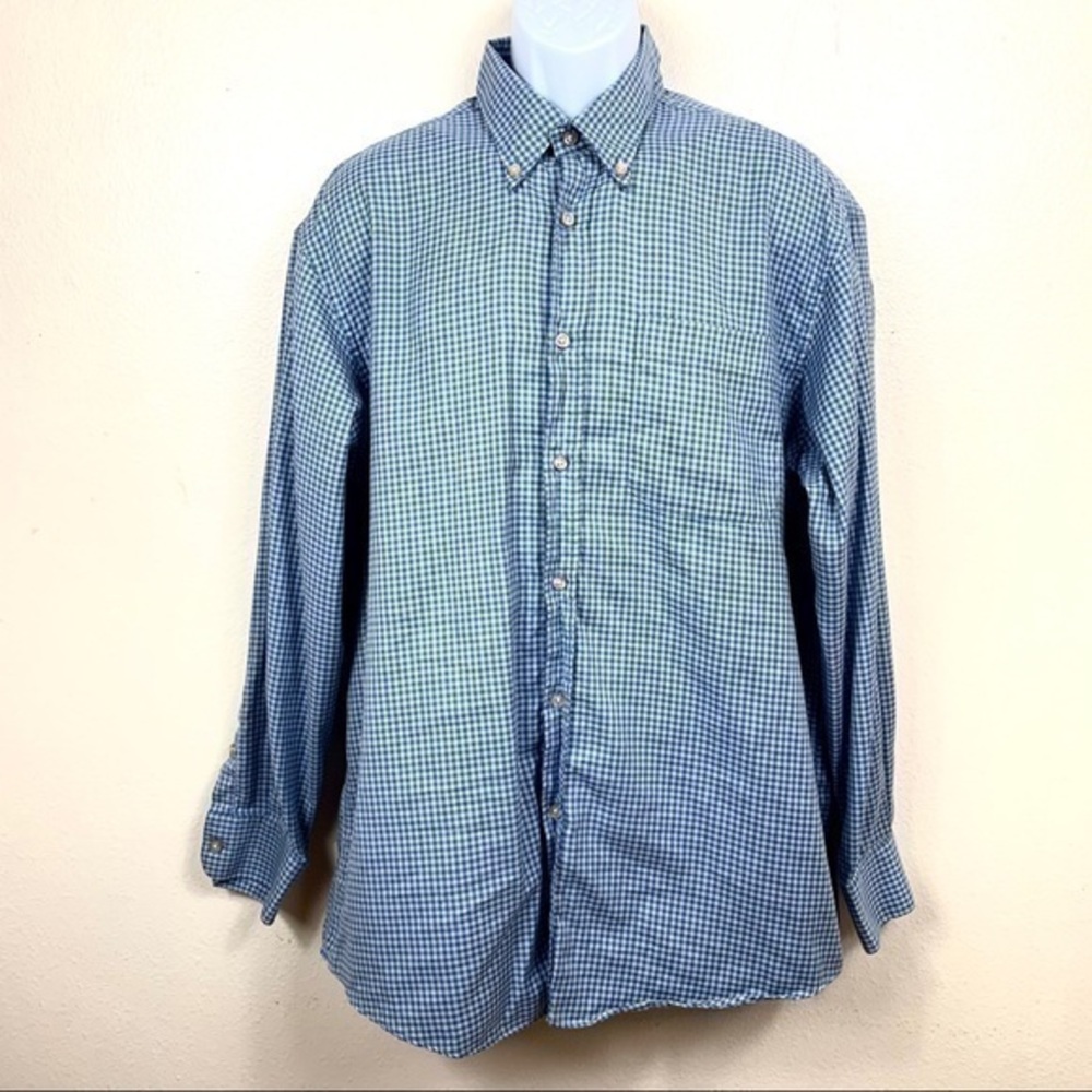 T Harris London Men’s Plaid shirt  XL 100% Cotton